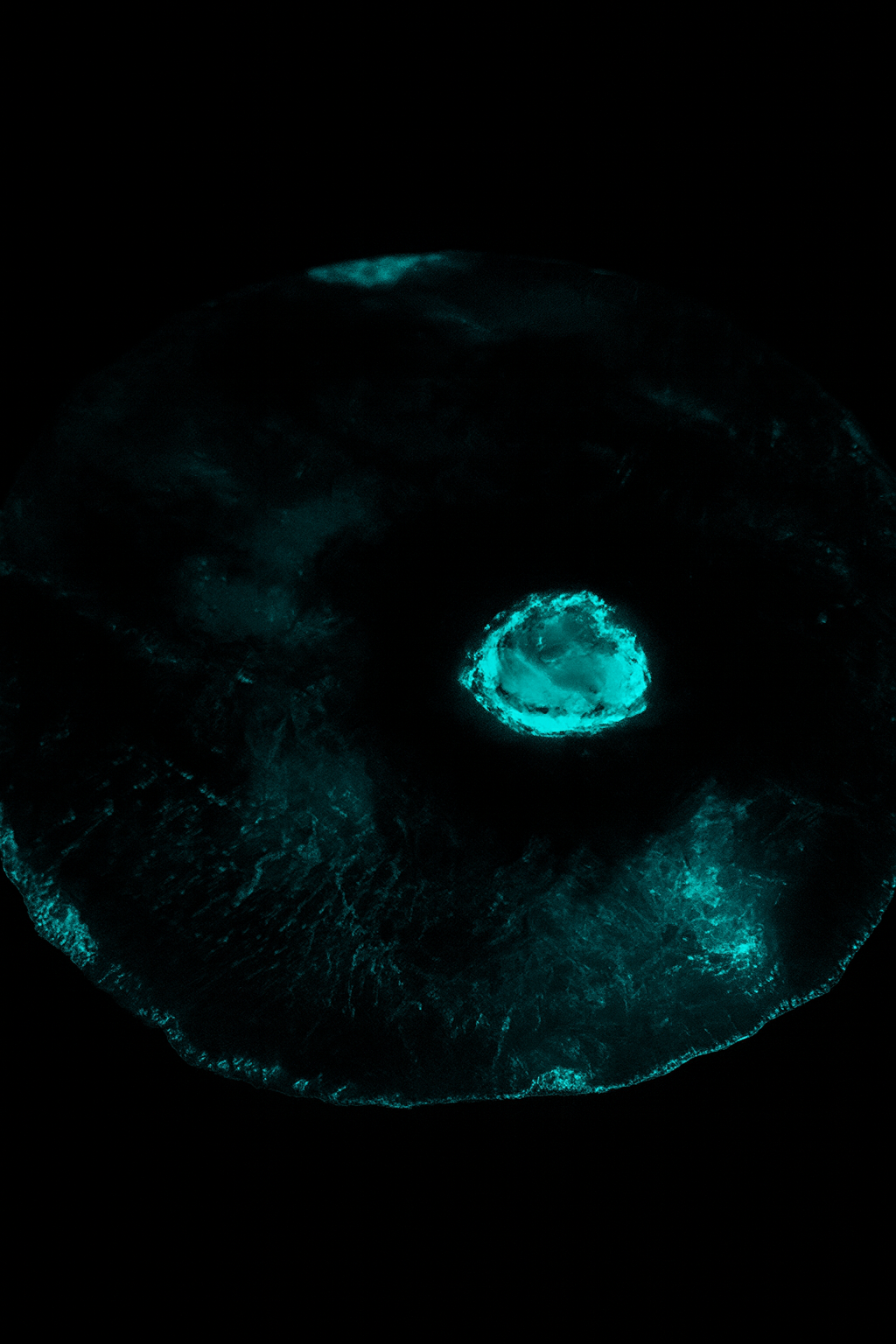 Meteor glow-in-the-dark concrete table top thumbnail